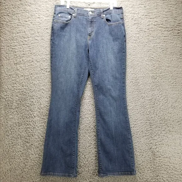 Levis Jeans Womens 12 Blue  515 Bootcut Mid Rise Stretch V Pocket - Picture 2 of 13